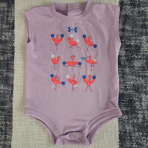 Under Armour Athletic Flamingo Tank Onesie (3 to 6 months)